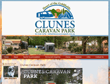 Tablet Screenshot of clunescaravanpark.com.au